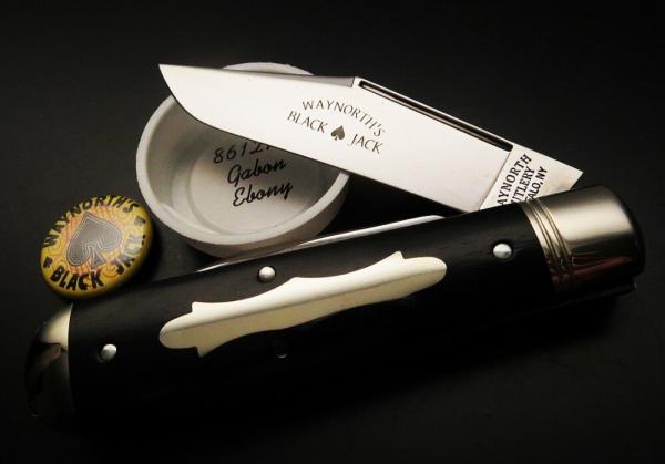 Great Eastern Cutlery #86 Waynorth Black Jack SFO Charlie Campagna Gabon Ebony GEC 861219