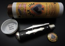 Great Eastern Cutlery #86 Waynorth Black Jack SFO Charlie Campagna Gabon Ebony GEC 861219