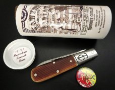Great Eastern Cutlery #15 TC Ancient Barlow Muscadine Sawcut Bone SFO Charlie Campagna GEC 15X118