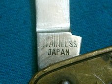 VINTAGE DUCK HUNT JAPAN POCKET WATCH FOB EQUAL END CIGAR PEN JACK KNIFE KNIVES OLD