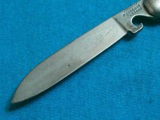 VINTAGE TRICKLOCK TRICK LOCK FOLDING POCKET EQUAL END ADVERTISING CIGAR PEN JACK KNIFE KNIVES OLD AD