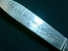 VINTAGE TRICKLOCK TRICK LOCK FOLDING POCKET EQUAL END ADVERTISING CIGAR PEN JACK KNIFE KNIVES OLD AD