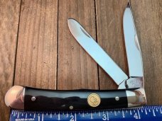 Canal Street Cutlery Two Blade Full Moon Trapper Buffalo Horn 440C 2010
