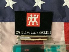 J A Henckels 3 Blade Whittler Pocket Knife w/ Fantastic Stag Handles! NOS & M/NM