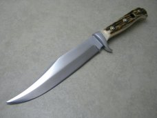 Puma Germany Stag 6396 Bowie Fixed Blade Sheath Knife in Box c.1973