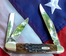 Case xx 1993 Whittler W/ Pretty Brown Bone Handle -mdl#  -PS06347 SS -NOS
