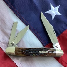 Case xx 1993 Whittler W/ Pretty Brown Bone Handle -mdl#  -PS06347 SS -NOS