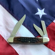 Case xx 1993 Whittler W/ Pretty Brown Bone Handle -mdl#  -PS06347 SS -NOS