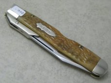 Case Classic 1990's Jigged Bone 61011 1/2 Cheetah Swing Guard Lockback Knife in Box