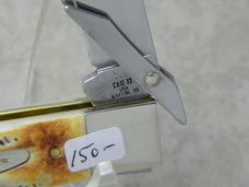 Case XX USA 2021 Bone Stag 6.5111 1/2 Cheetah Swing Guard Lockback Knife in Box