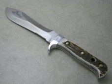 Puma Germany Stag 6375 White Hunter Fixed Blade Sheath Knife in Box c.2007