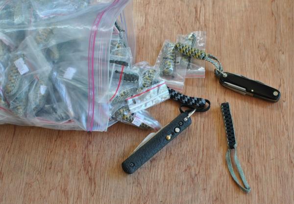 Woven Paracord Material Lanyard 3/16" Cord Mint Cord Only No Knive Included