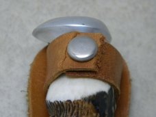 FR. Plucker Jr. Solingen Rostfrei Carved Stag Fixed Blade Sheath Knife