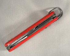 Camillus 1970s U.S. Military Air Crew Parachute Shroud Cutter/Autoknife, Orange Composite Handles 