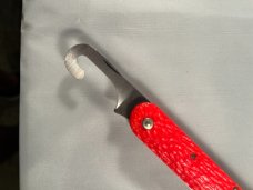 Camillus 1970s U.S. Military Air Crew Parachute Shroud Cutter/Autoknife, Orange Composite Handles 