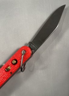 Camillus 1970s U.S. Military Air Crew Parachute Shroud Cutter/Autoknife, Orange Composite Handles 