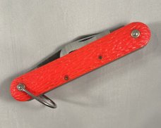Camillus 1970s U.S. Military Air Crew Parachute Shroud Cutter/Autoknife, Orange Composite Handles 