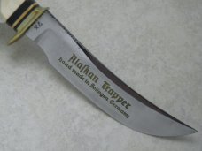 E.C. Solingen Germany Alaskan Trapper Stag Fixed Blade Sheath Knife