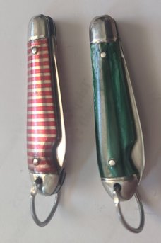 VINTAGE 1956-1988 IMPERIAL 2" TIN CAP MINI KNIVES 3.5" FULLY OPEN FOB POCKET KNIFE's