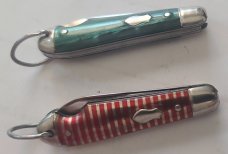 VINTAGE 1956-1988 IMPERIAL 2" TIN CAP MINI KNIVES 3.5" FULLY OPEN FOB POCKET KNIFE's