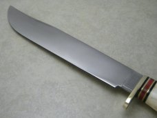 Marbles Gladstone Mich USA Stag/Stag Trailmaker Fixed Blade Sheath Knife c.1990's