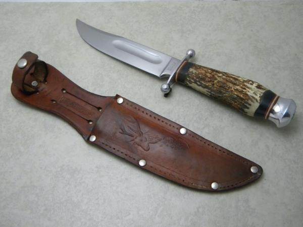 B. Svoboda Solingen Germany Stag Fixed Blade Sheath Knife