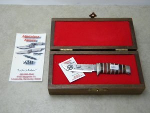Jerry Bodner 2010 Kentucky Cutlery Assoc. Miniature Fixed Blade Shown Knife in Box