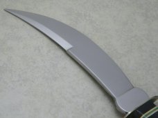 C. Jul. Herbertz Solingen Germany Stacked Leather Fixed Blade Sheath Knife