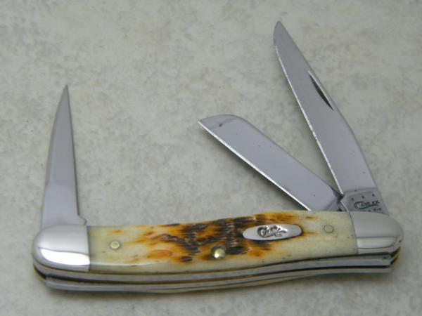 Case XX USA 2012 Bone 6318PU CV Punch Blade Stockman Knife Case XX USA 2012 Bone 6318PU CV Punch Blade Stockman Knife