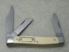 Schrade USA SC505 Scrimshaw Stockman Knife Wood Ducks 1989