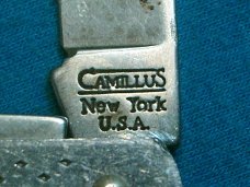 VINTAGE USA CAMILLUS NEW YORK WHAT A KNIFE CAMPING SURVIVAL FOLDING POCKET KNIFE KNIVES OLD