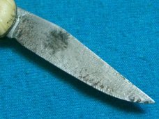 ANTIQUE VINTAGE W GERMANY EARLY 1900'S FANCY FIGURAL SHOE FOLDING POCKET KNIFE KNIVES OLD 