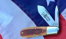 2009 Bulldog Brand USA (Great Eastern SFO) 2 Blade Barlow w/ Nice Bone Handles