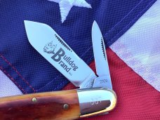 2009 Bulldog Brand USA (Great Eastern SFO) 2 Blade Barlow w/ Nice Bone Handles