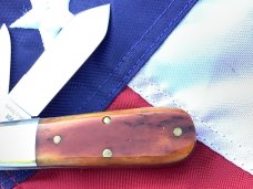 2009 Bulldog Brand USA (Great Eastern SFO) 2 Blade Barlow w/ Nice Bone Handles