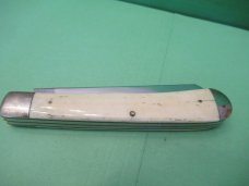 Queen White Bone Trapper with Scrimshaw Sence of a Tall Ship