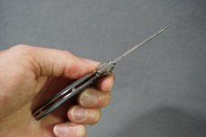 + RARE LONE WOLF PAUL PRESTO KNIFE LIMITED EDITION DAMASCUS BLADE / MOTHER OF PEARL HANDLE SCALES+