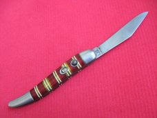 Vintage Imperial Hammer Brand Candy Stripe Toothpick U.S.A. Switchblade Knife
