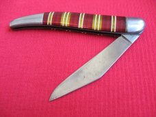 Vintage Imperial Hammer Brand Candy Stripe Toothpick U.S.A. Switchblade Knife