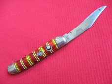 Vintage Imperial Hammer Brand Candy Stripe Utility Jack U.S.A. Switchblade Knife