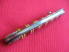 Vintage Imperial Hammer Brand Candy Stripe Utility Jack U.S.A. Switchblade Knife