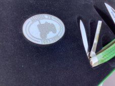 Case xx Whittler w/ John Deere Green Bone Handle -6355 WH SS -NOS in Orig Wagon
