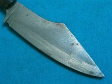 VINTAGE CUSTOM HANDMADE HUNTING SKINNING SURVIVAL FIXED BLADE SHEATH KNIFE KNIVES OLD
