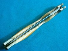 VINTAGE BIG OLD SMOKY FILE BLADE LOCKBACK FOLDING JACK POCKET KNIFE KNIVES BONE