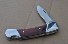 Buck 500 Duke Date Code 1998 Mint With Original Sheath marked 500 Rosewood Handles 