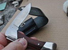 Buck 500 Duke Date Code 1998 Mint With Original Sheath marked 500 Rosewood Handles 