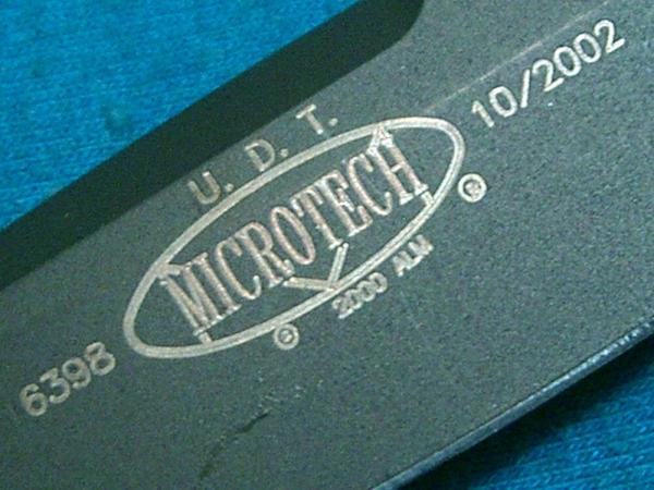 DISCONTINUED MICROTECH MICRO TECH UDT MINI 6398 2000 10/2002 ALM USA 14-CrMo FOLDING KNIFE KNIVES