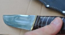 Elmer Keith Guns & Ammo Knife 1st Series Japan Early 60's Original Sheath 10" Used Full Tang