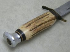 Anton Wingen Solingen Germany Othello Stag Fixed Blade Sheath Knife