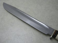Linder Messer Rehwappen Solingen Germany Genuine Stag Bowie Fixed Blade Sheath Knife
